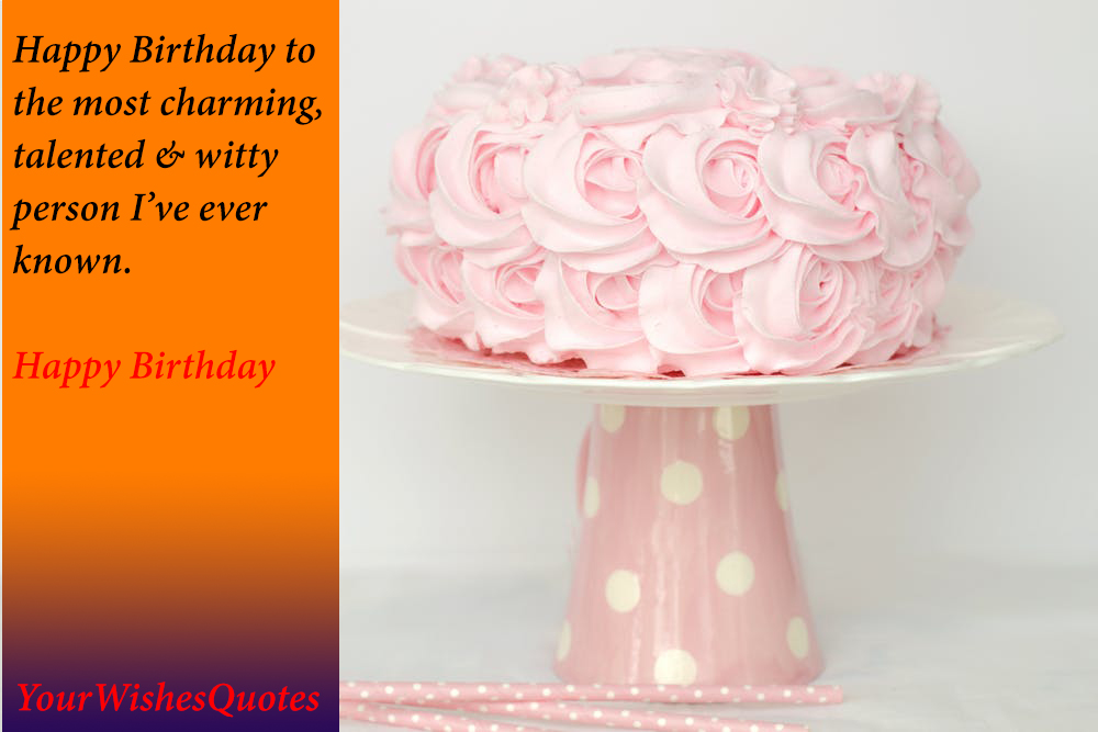 Happy Birthday Quotes with Cake